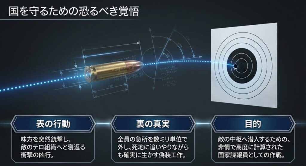 急所を数ミリ単位で外す乃木の驚異的な射撃能力