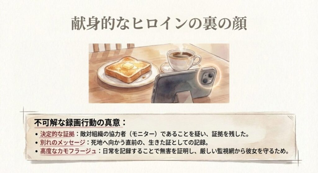 トーストと朝食を録画するスマートフォンの考察