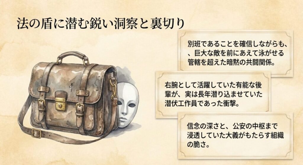 巨大な敵を前に公安と別班が結んだ暗黙の共闘関係と、組織に潜む裏切り