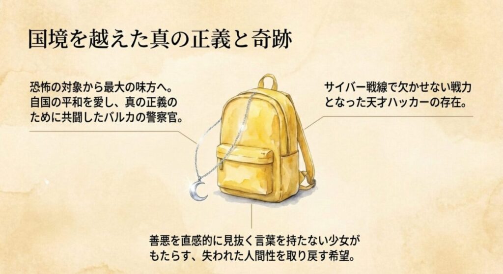 恐怖の対象から最大の味方になったチンギスなどバルカ共和国の仲間たち