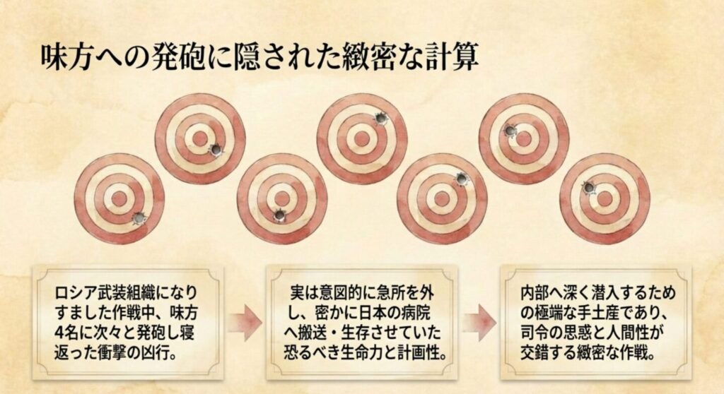 味方への発砲という凶行の裏に隠された別班の緻密な計算と生存説