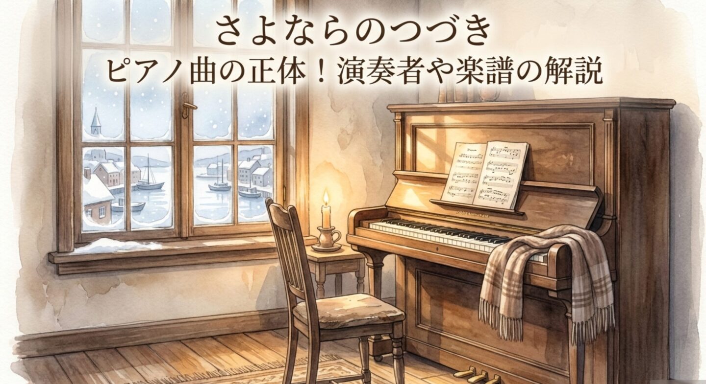 さよならのつづき ピアノ曲の正体！演奏者や楽譜の解説