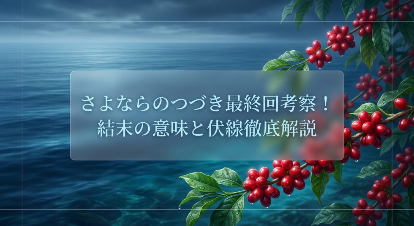さよならのつづき最終回考察！結末の意味と伏線徹底解説