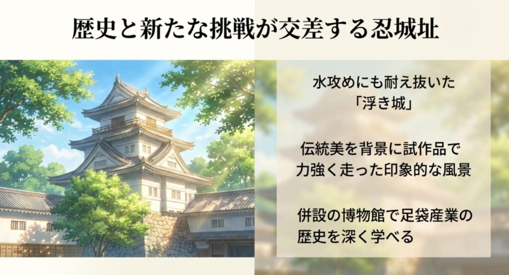 水攻めにも耐え抜いた浮き城こと忍城址