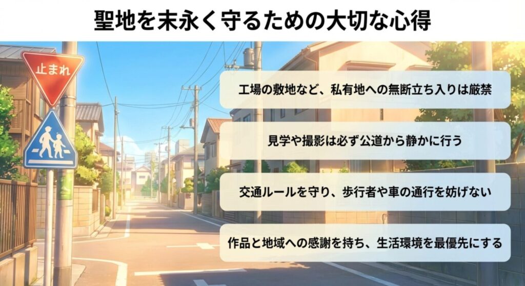 ロケ地巡りで守るべき無断立ち入り厳禁などの心得