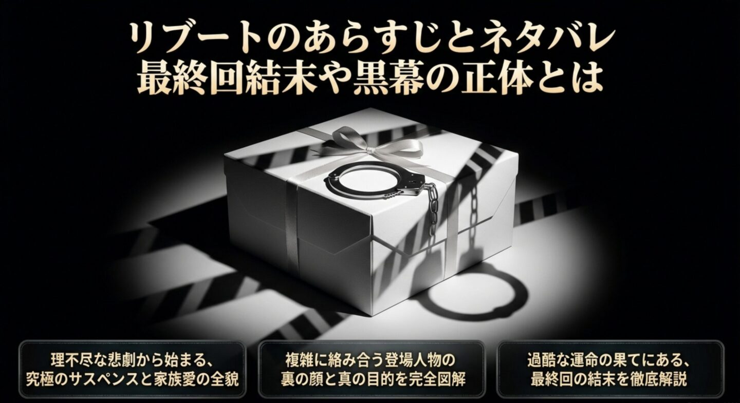リブートのあらすじとネタバレ！最終回結末や黒幕の正体とは？