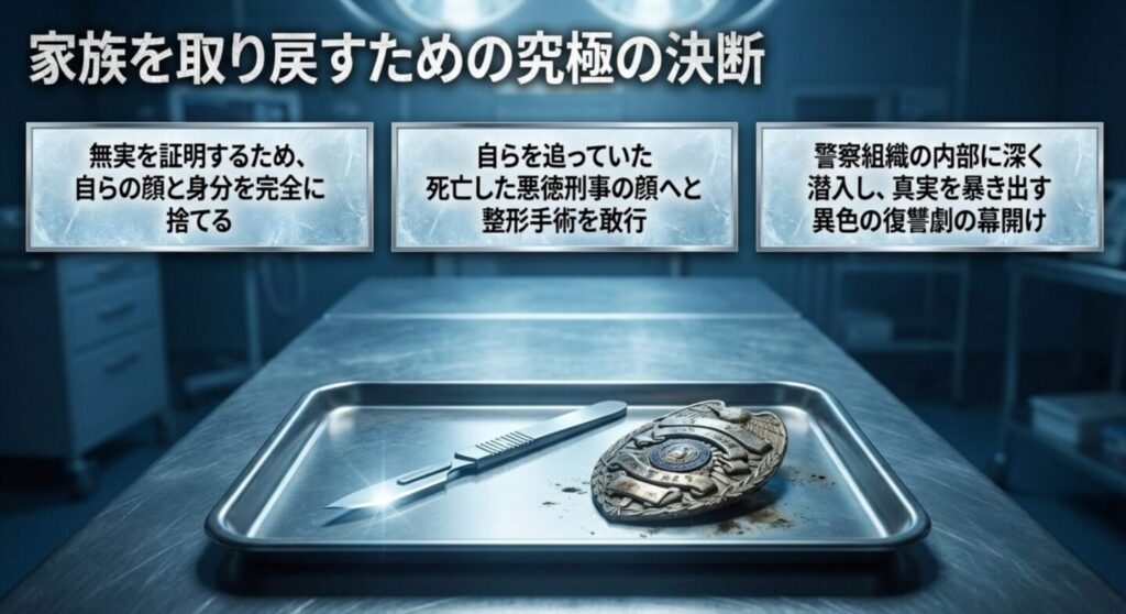 無実を証明するため顔と身分を捨てる究極の決断