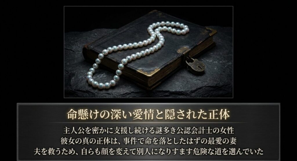 主人公を密かに支援し続ける謎多き女性の正体と命懸けの愛情