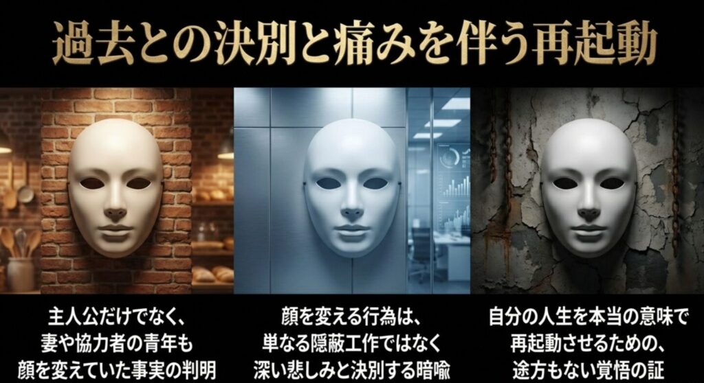 顔を変える行為が意味する深い悲しみとの決別と再起動