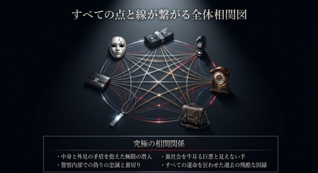 すべての点と線が繋がるリブートの全体相関図