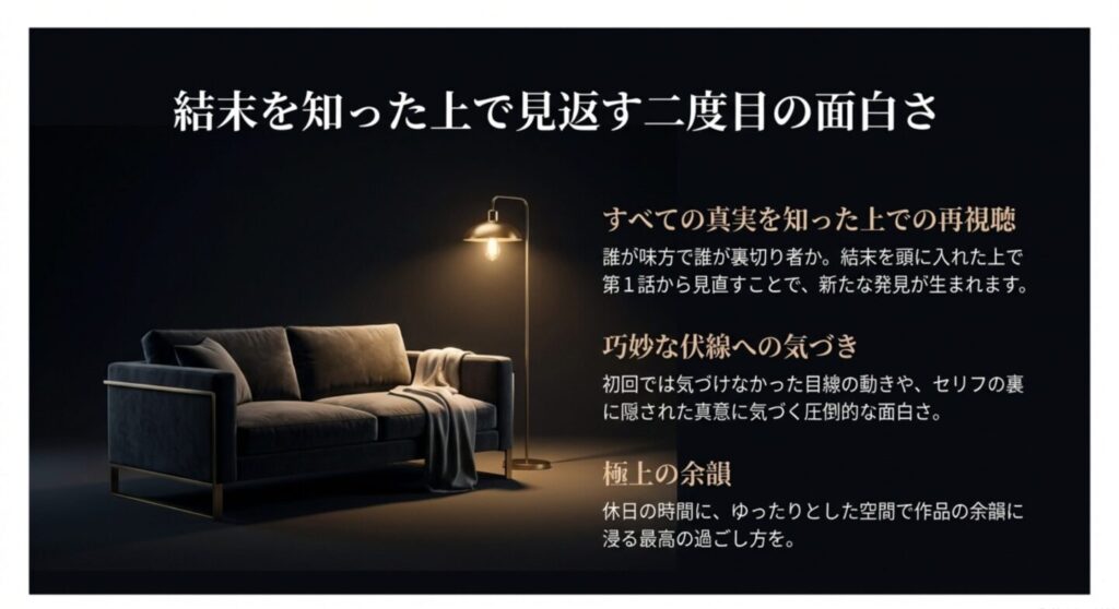 リブートの結末を知った上で見返す二度目の面白さ