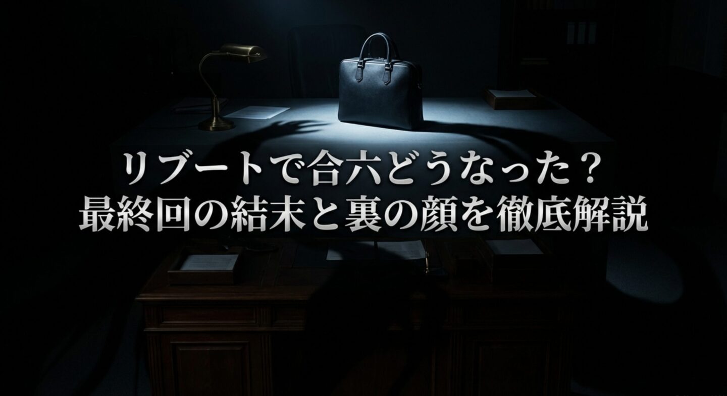 リブートで合六どうなった？最終回の結末と裏の顔を徹底解説