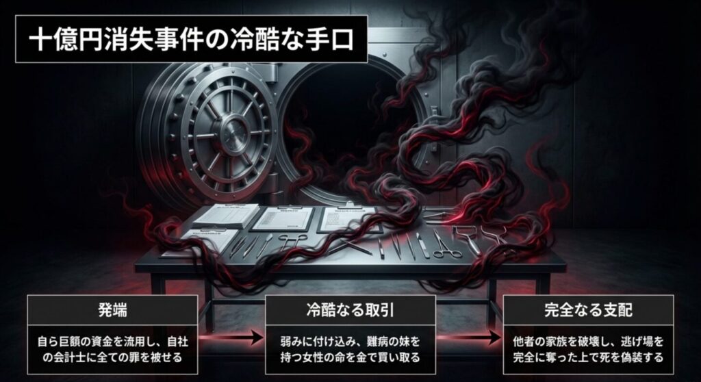 10億円消失事件の発端と幸後一香への冷酷な取引の手口