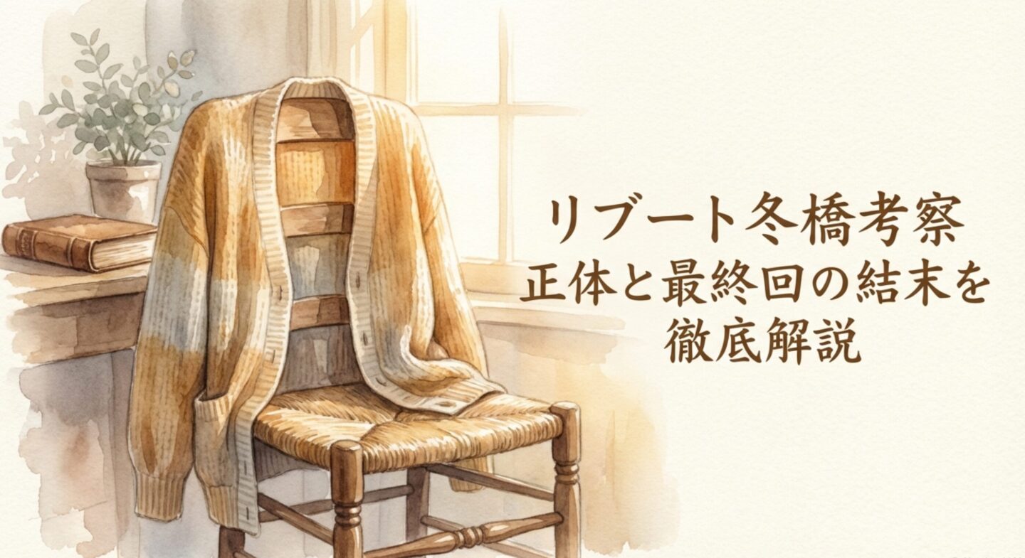 リブート冬橋考察！正体と最終回の結末を徹底解説