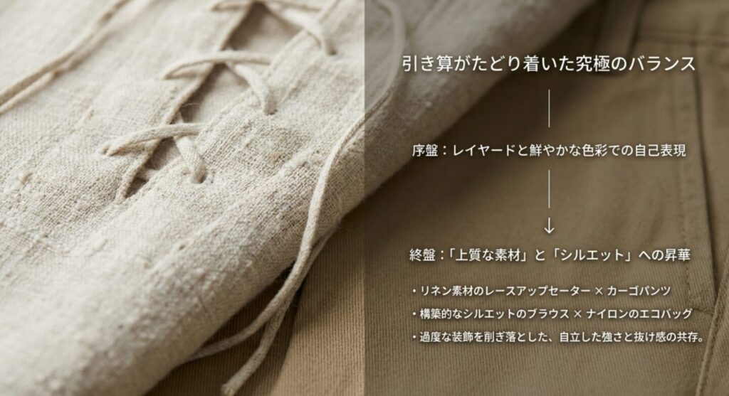 引き算がたどり着いた究極のバランスを解説したスライド