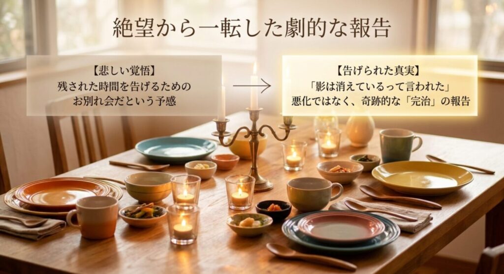 お別れ会の予感から一転した奇跡的な完治の報告