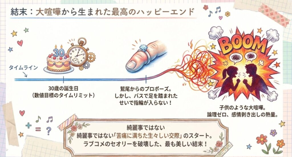 指輪が入らないトラブルから大喧嘩に発展した最終回の結末