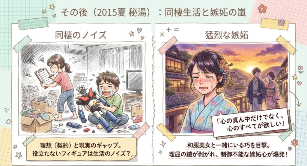 2015夏秘湯での同棲生活のノイズと依子を襲った猛烈な嫉妬