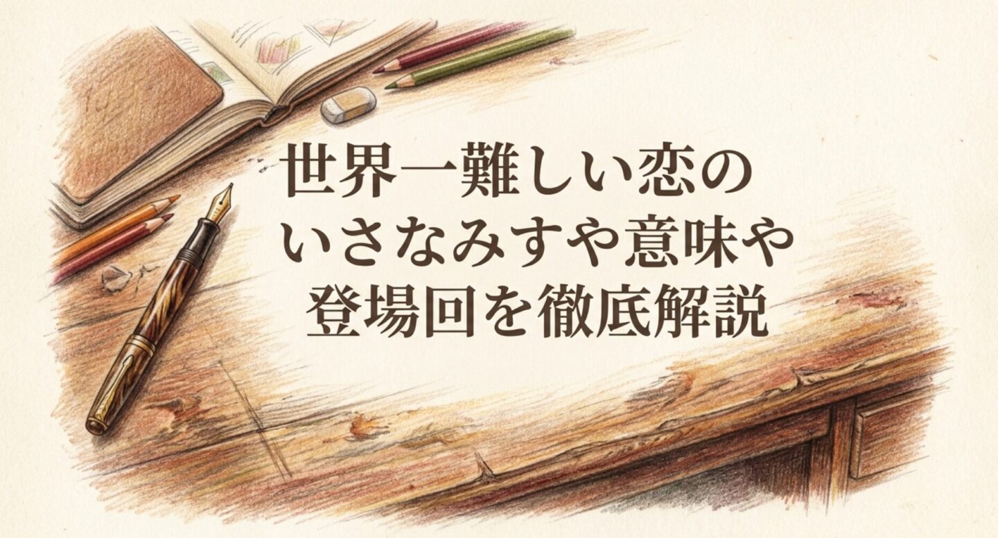 世界一難しい恋のいさなみすやお！意味や登場回を徹底解説