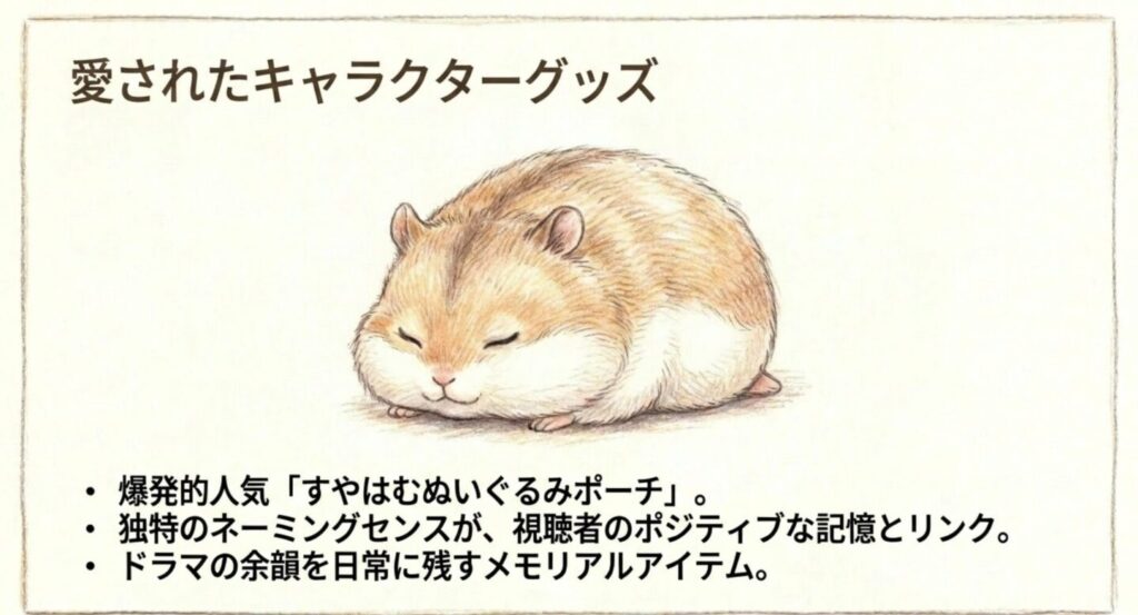 愛らしいすやはむぬいぐるみポーチ