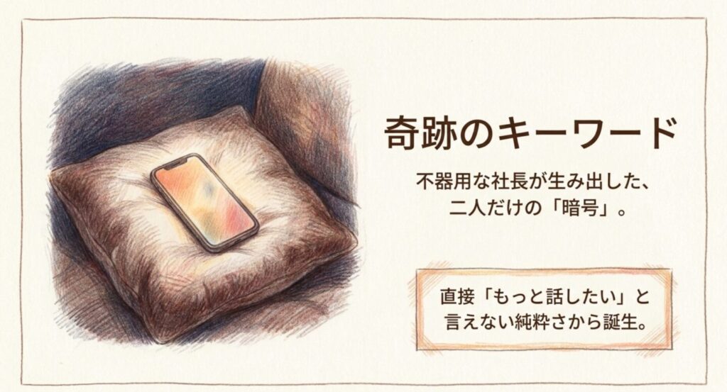 不器用な社長が生み出した二人だけの暗号
