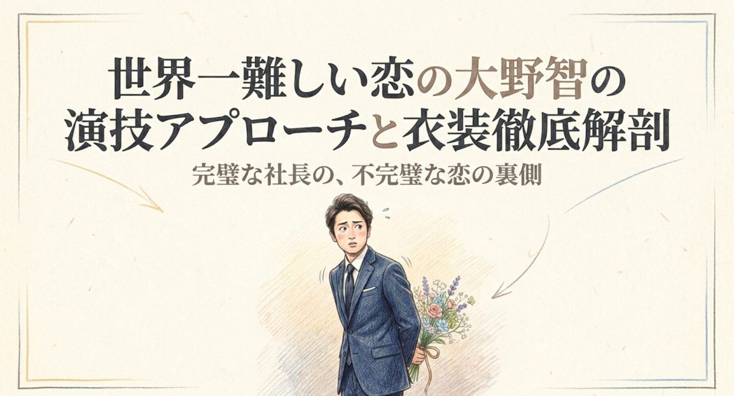 世界一難しい恋の大野智の演技アプローチと衣装徹底解剖