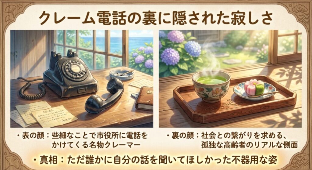 クレーム電話の裏に隠された寂しさ