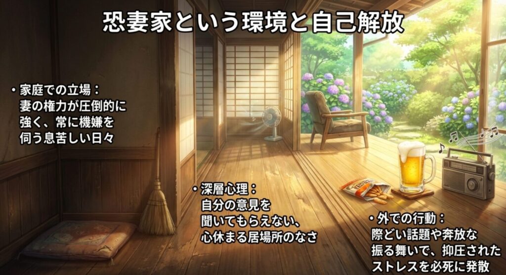 恐妻家という環境と自己解放