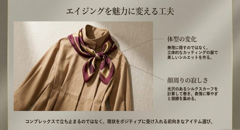 エイジングを魅力に変えるスタイリングテクニックと工夫