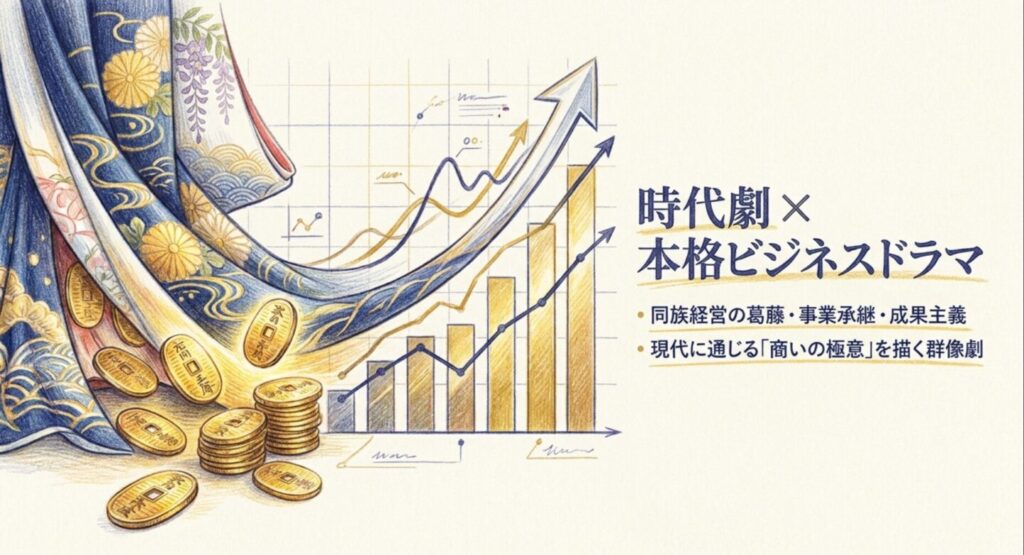 時代劇×本格ビジネスドラマ・同族経営の葛藤や成果主義