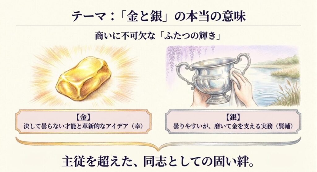 才能を示す金と実務を支える銀の本当の意味