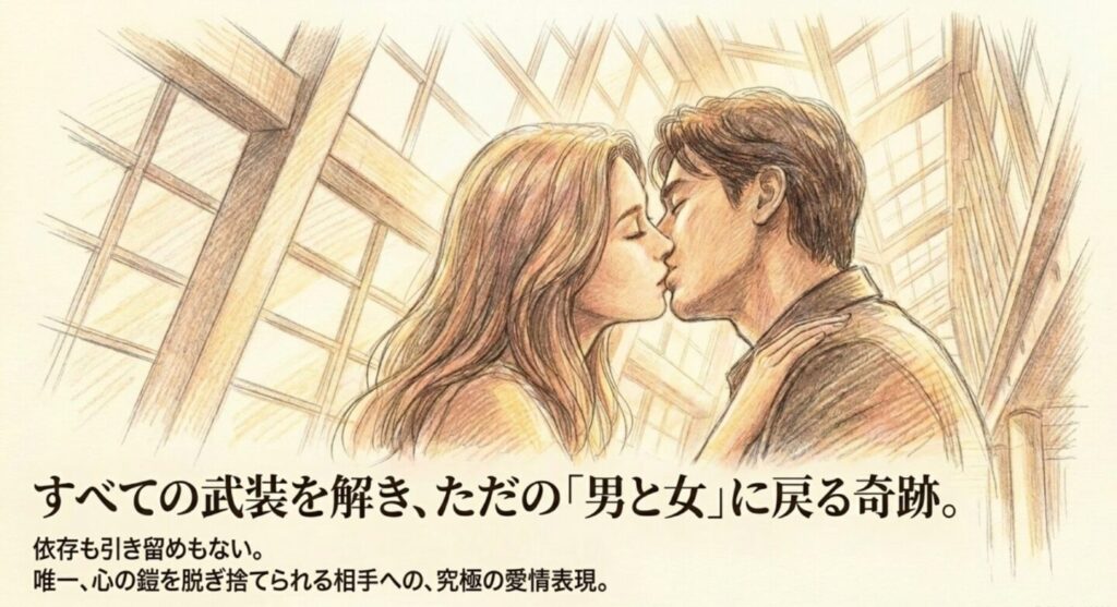 福山雅治と松嶋菜々子がすべての武装を解いた美しいキスシーン