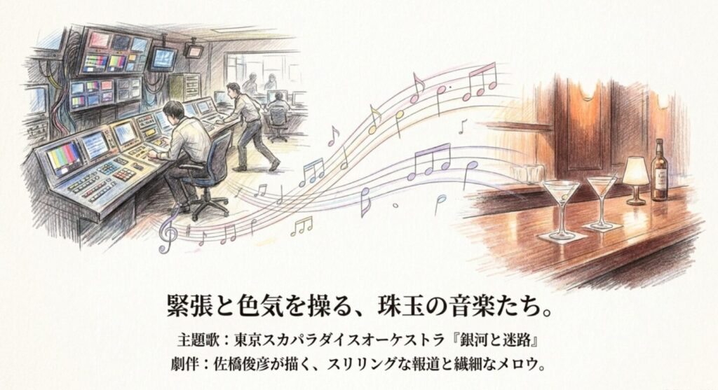 ドラマの緊張感と色気を高める主題歌と劇中音楽
