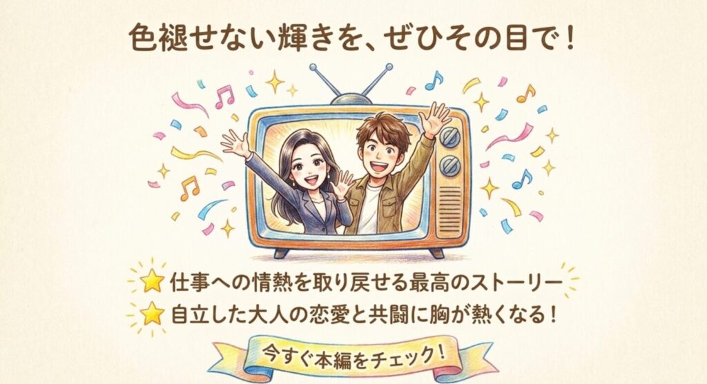 仕事への情熱を取り戻せる最高のストーリー。今すぐ本編をチェック！