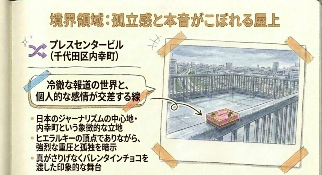 孤立感と本音がこぼれる境界領域としての屋上