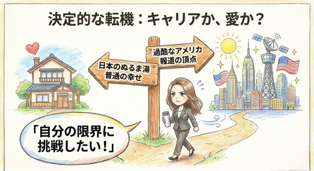 キャリアか愛か、鷹宮のアメリカ行きという決定的な転機