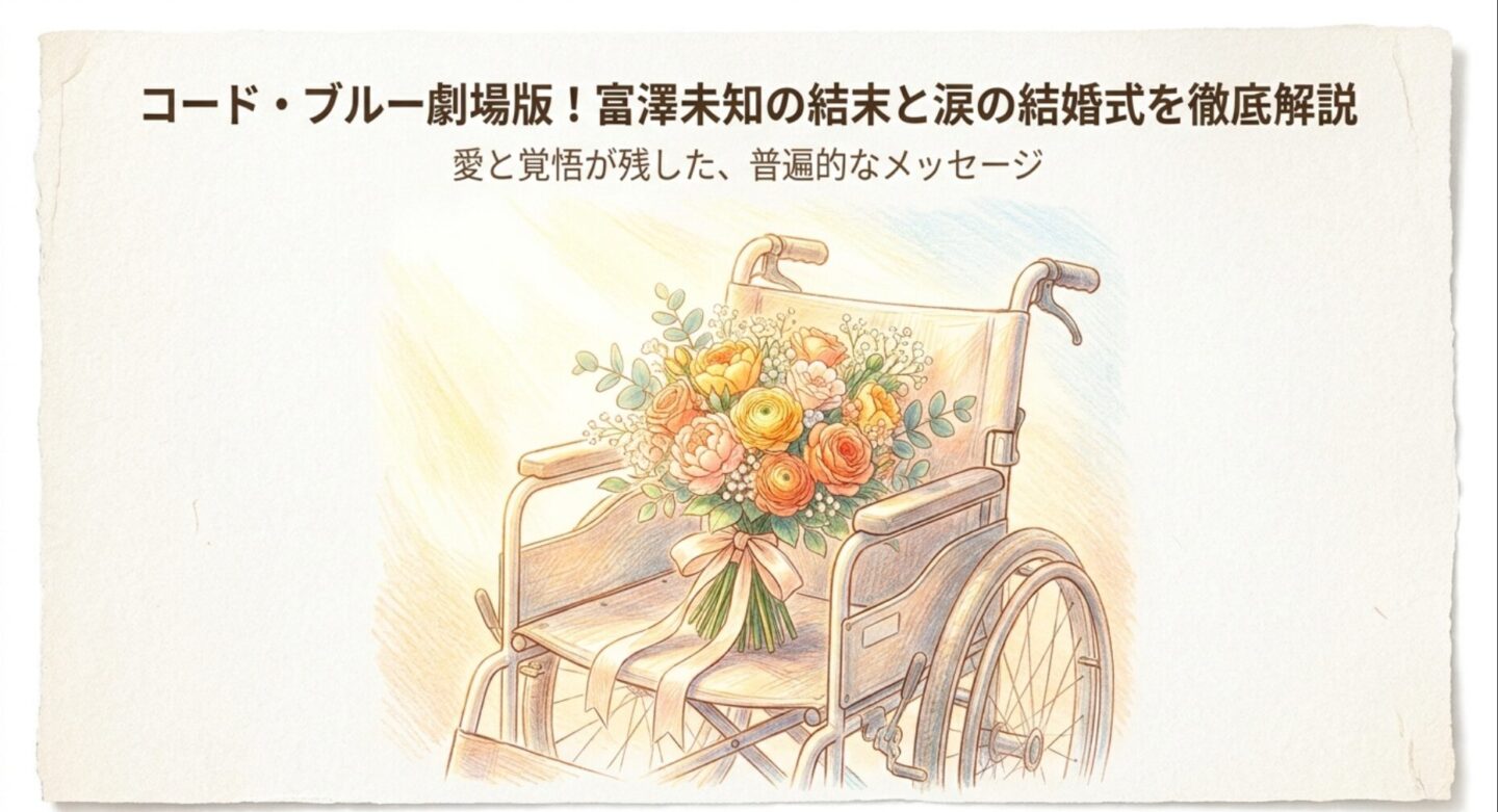 コード・ブルー劇場版！富澤未知の結末と涙の結婚式を徹底解説