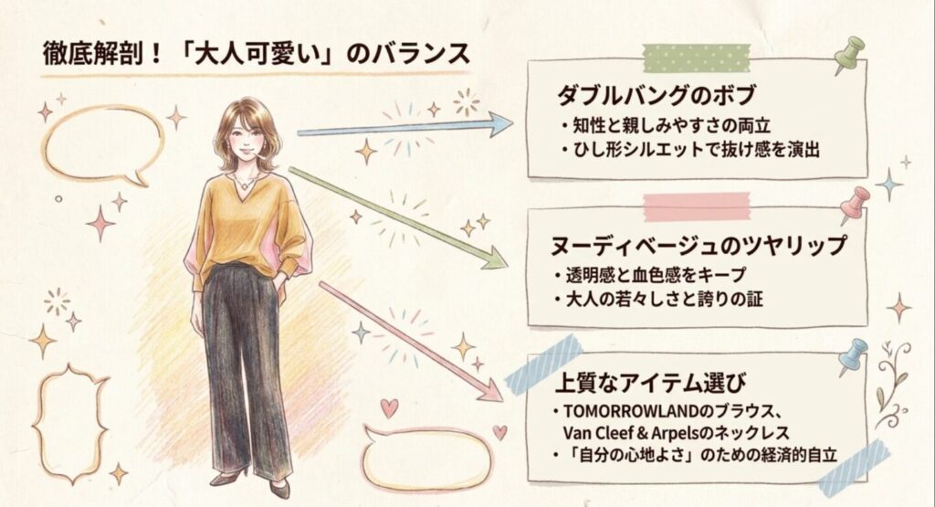 徹底解剖！大人可愛い髪型・メイク・ファッションのバランス