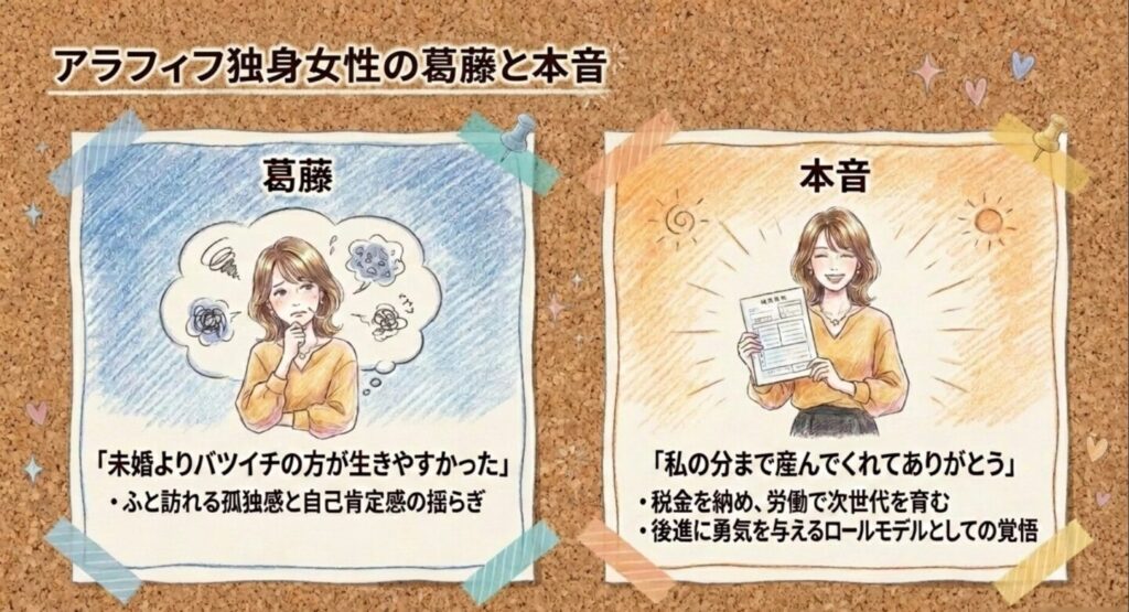 アラフィフ独身女性のリアルな葛藤と本音