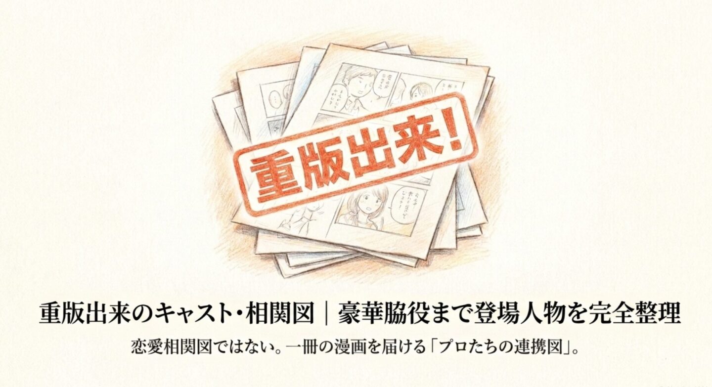 重版出来のキャスト・相関図｜豪華脇役まで登場人物を完全整理