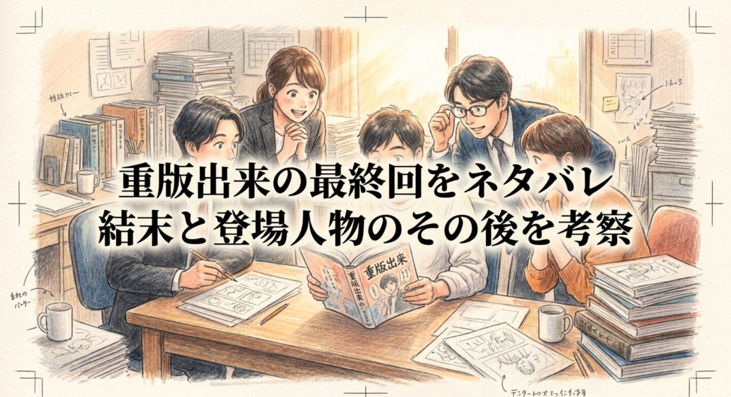 重版出来の最終回をネタバレ｜結末と登場人物のその後を考察