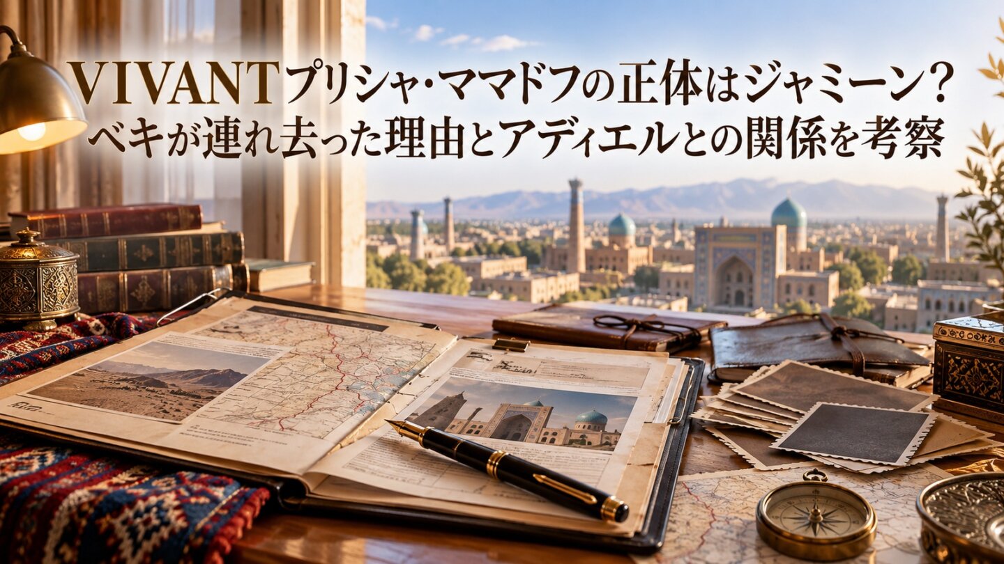 VIVANTプリシャ・ママドフの正体とジャミーンとの関係を考察する記事のアイキャッチ