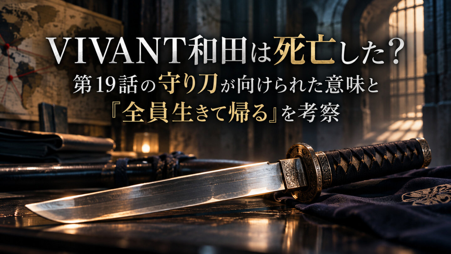 VIVANT和田は死亡した？第19話の守り刀が向けられた意味と「全員生きて帰る」を考察