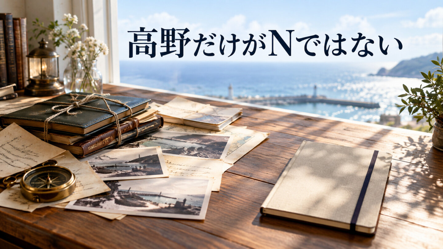 『Nのために』で高野茂だけがNではない意味を象徴する記録と海辺のイメージ