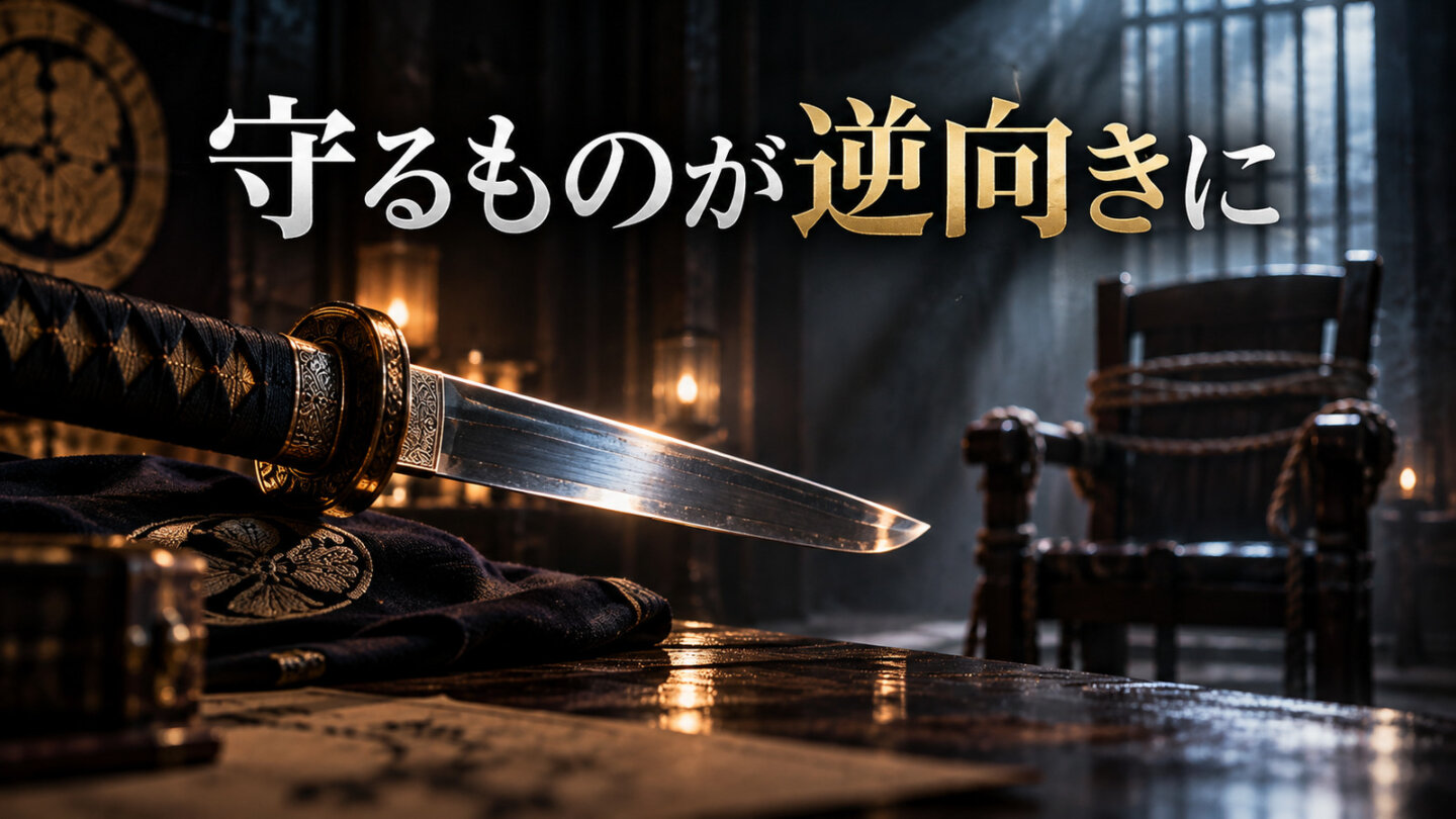 守るものが逆向きに VIVANT第19話で守り刀の意味が反転した場面を表したイメージ