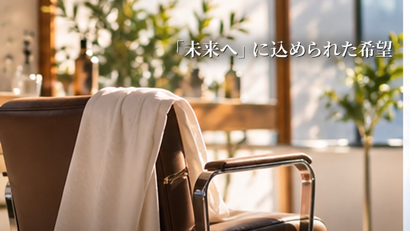 陽だまりの椅子で最終話の未来への希望を表したイメージ画像