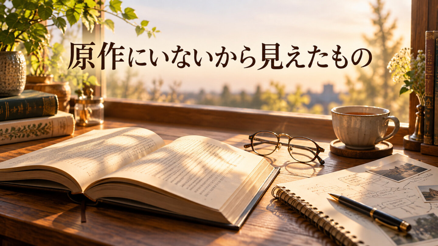 原作にはいない高野茂がドラマ版で担った役割を本と資料で表したイメージ