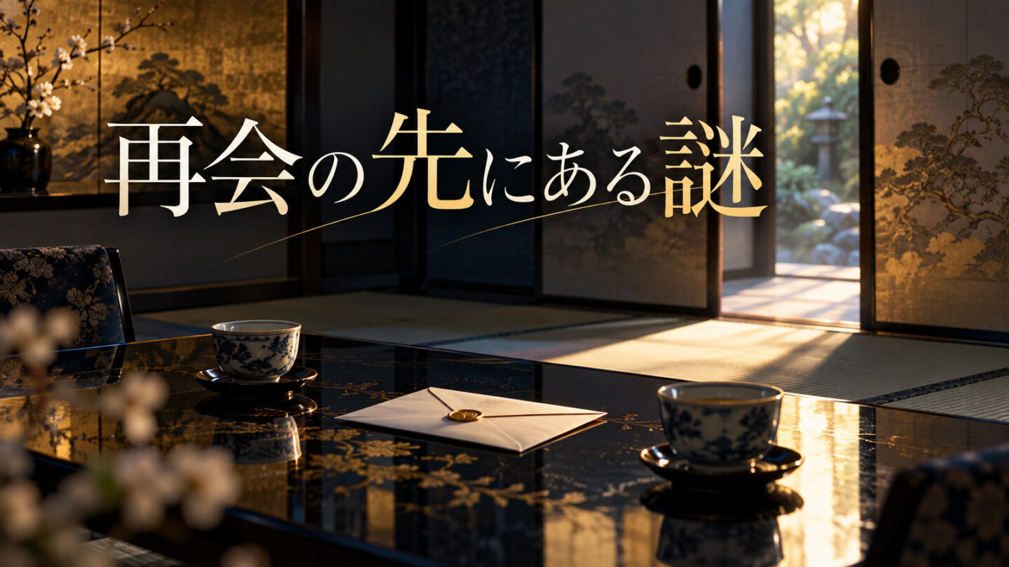 再会の先にある謎 相棒 season25の再会と謎を象徴する和室の二客の湯呑みと封筒