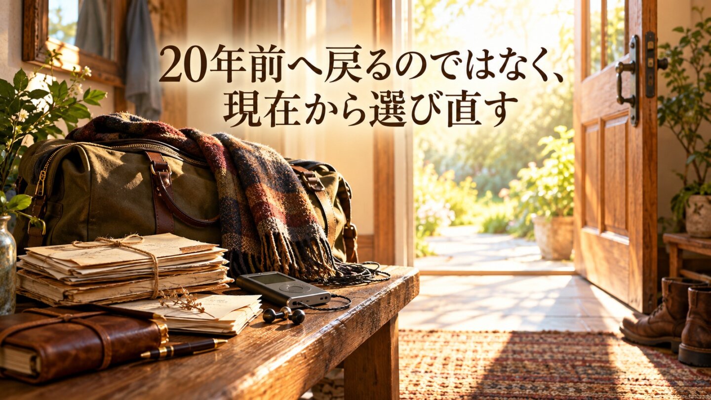 20年前へ戻るのではなく現在から相手を選び直す結末を表したイメージ