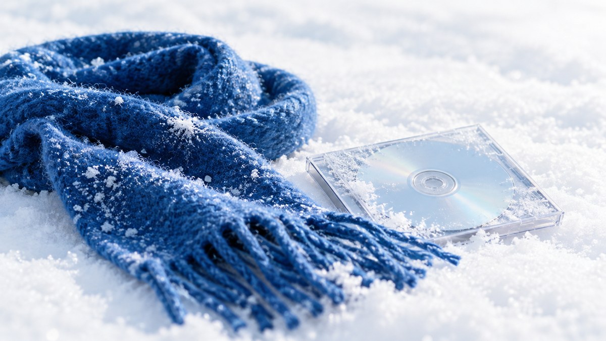 First Love 初恋をイメージした雪景色と青いマフラー、CD